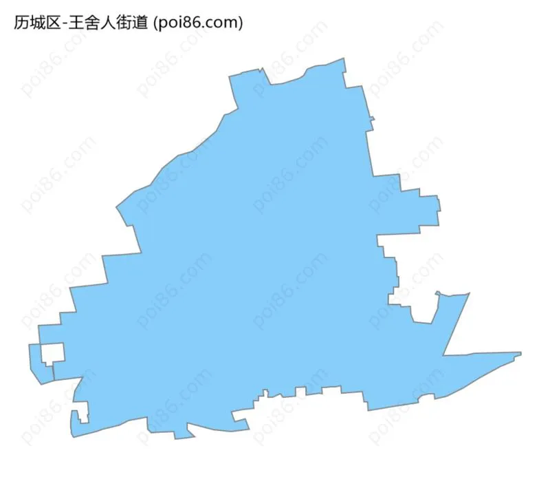 王舍人街道边界地图