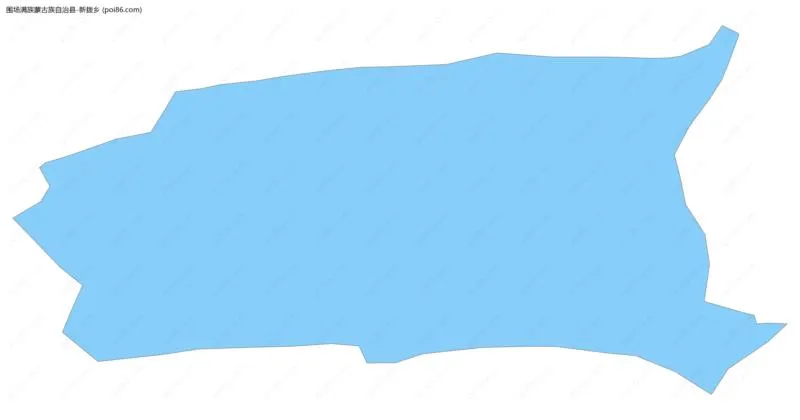 新拨乡边界地图