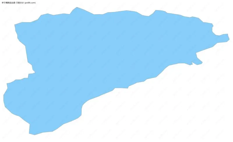 万胜永乡边界地图