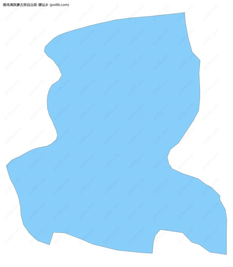 腰站乡边界地图