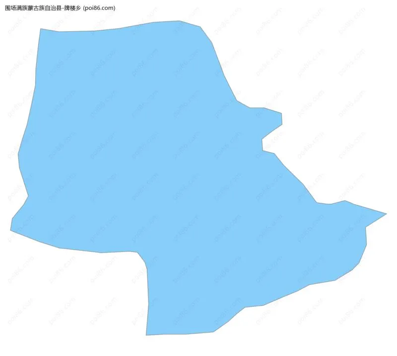 牌楼乡边界地图