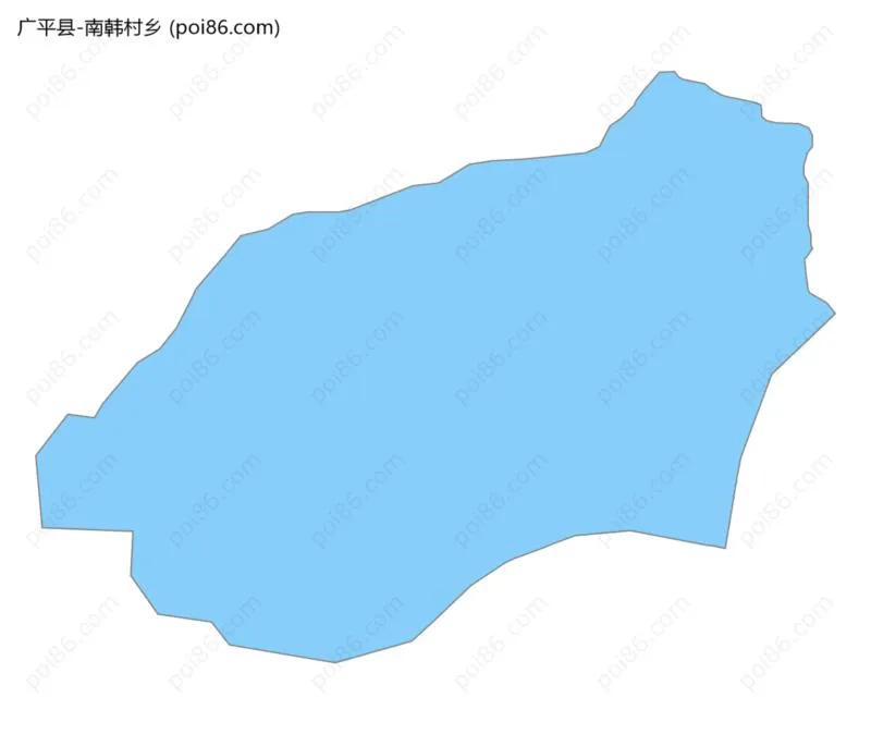 南韩村乡边界地图