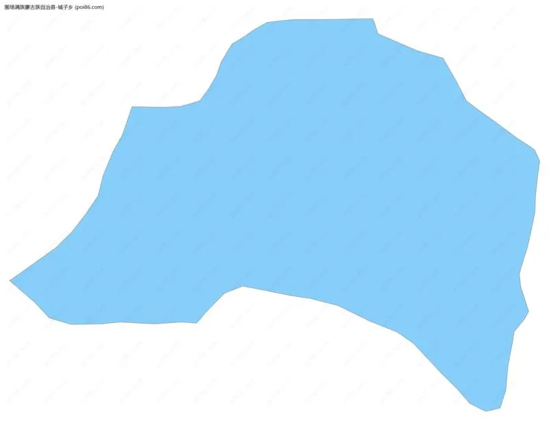 城子乡边界地图