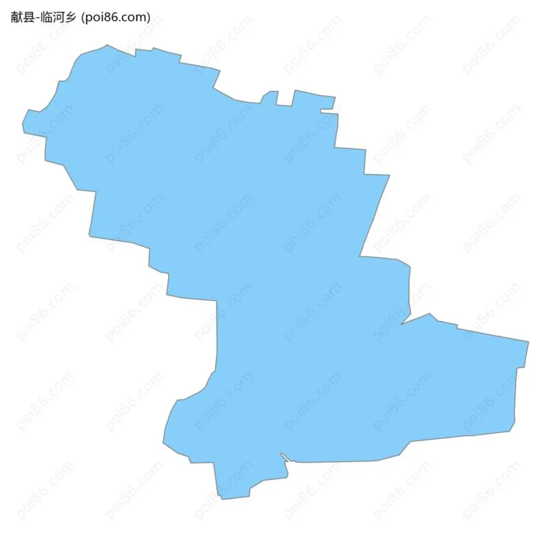 临河乡边界地图