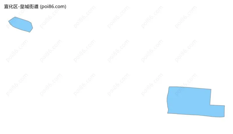 皇城街道边界地图