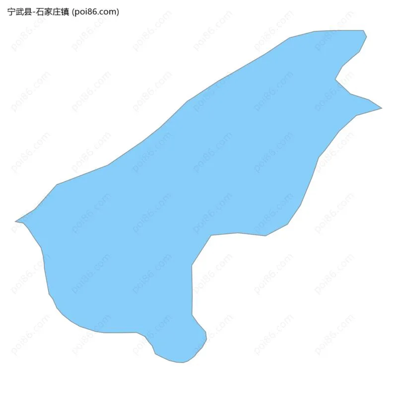 石家庄镇边界地图