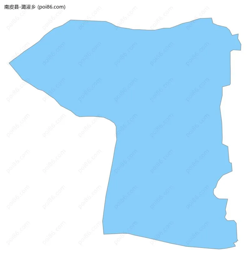 潞灌乡边界地图