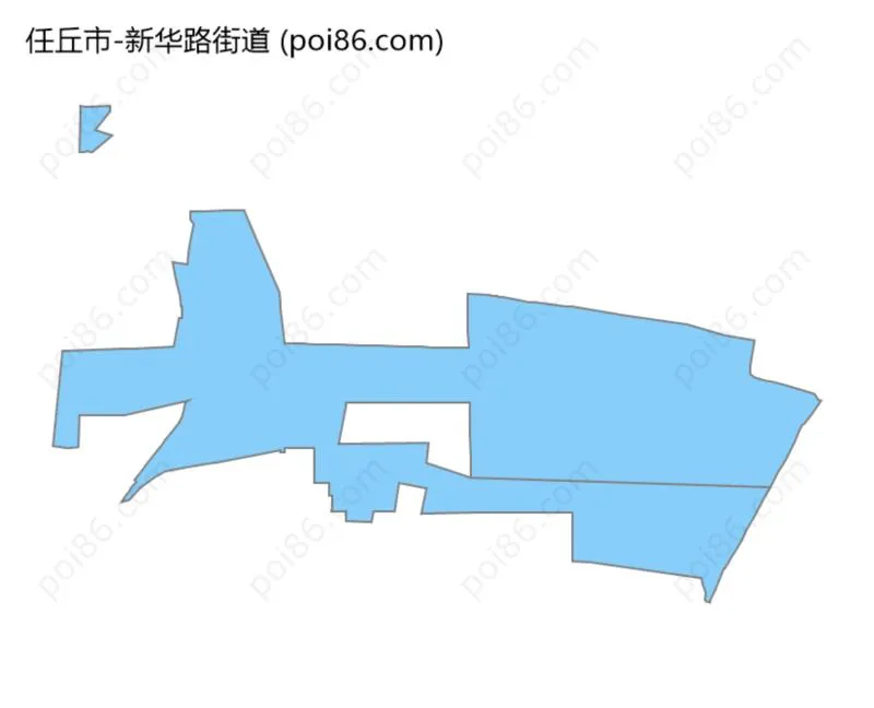 新华路街道边界地图