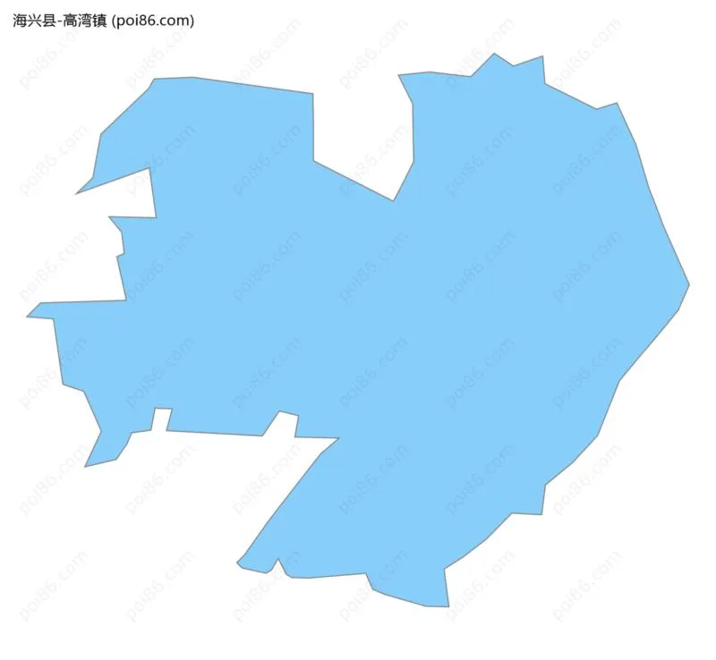 高湾镇边界地图