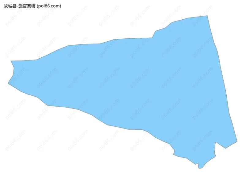 武官寨镇边界地图