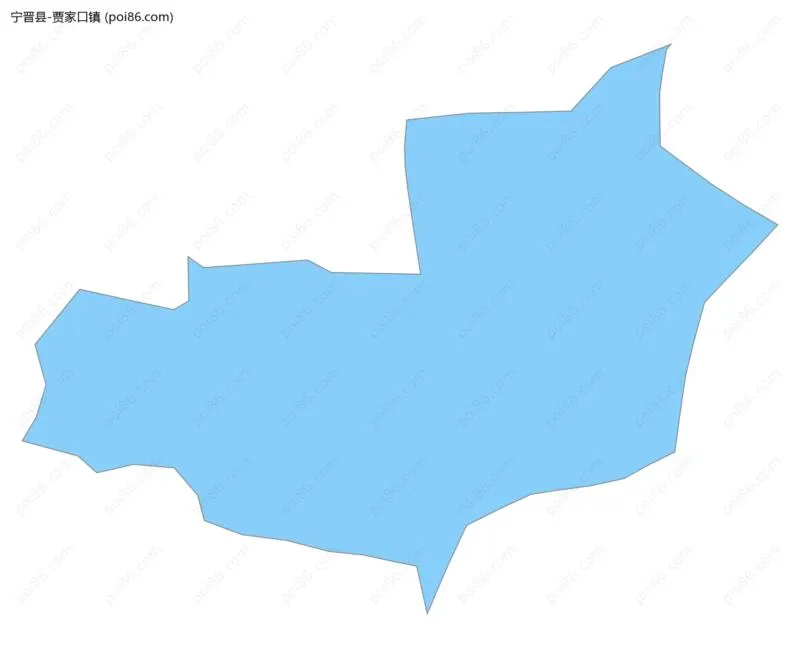 贾家口镇边界地图