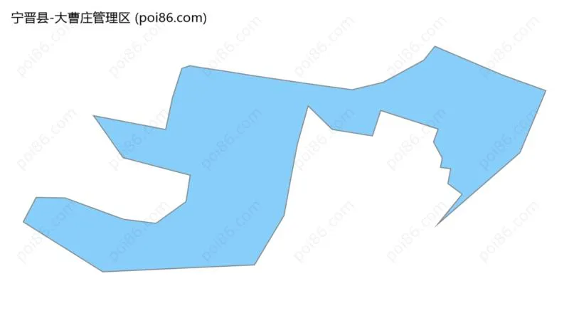 大曹庄管理区边界地图