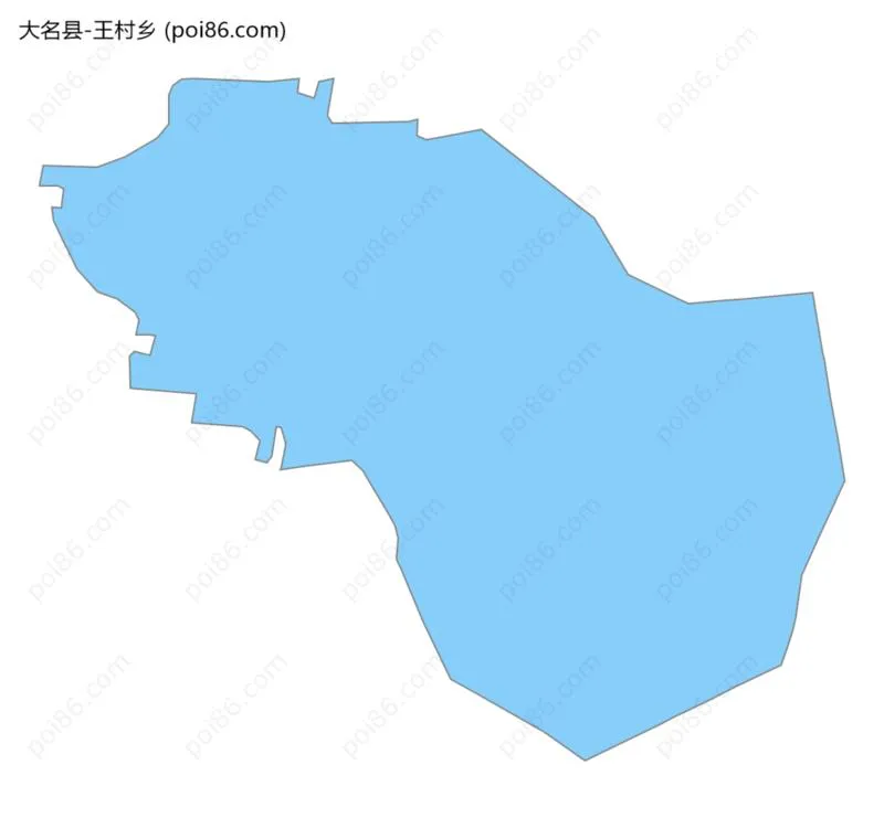 王村乡边界地图