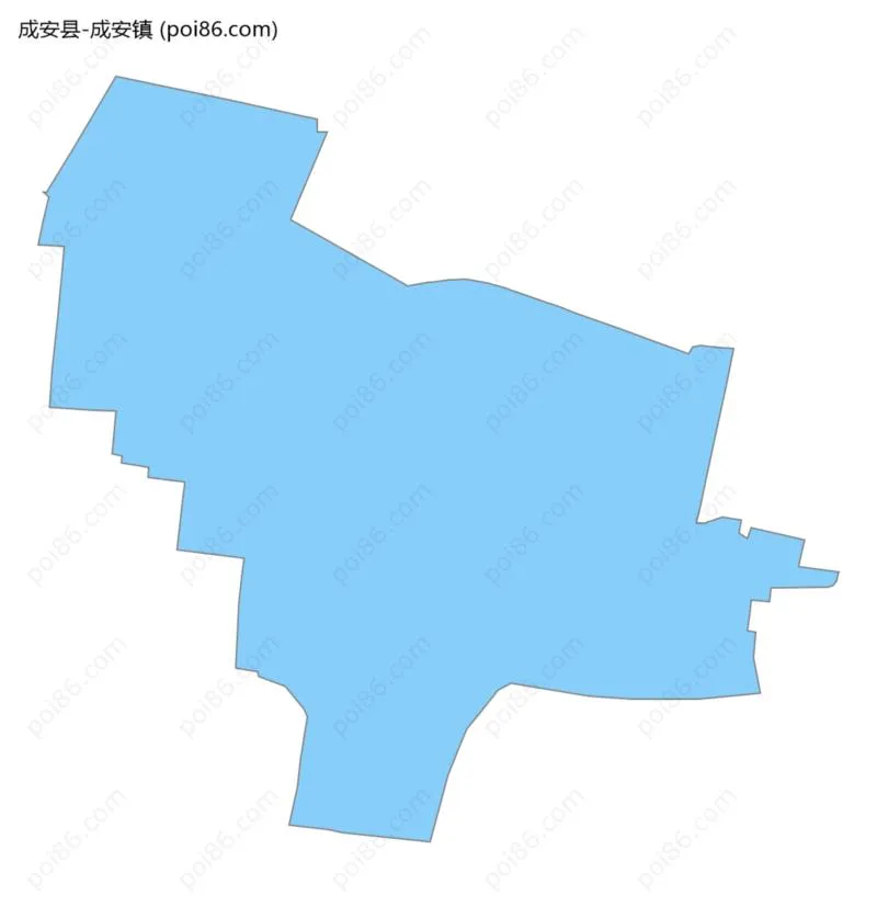 成安镇边界地图