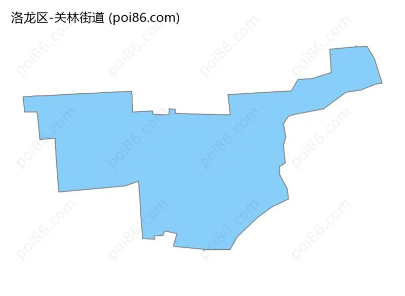 关林街道边界地图