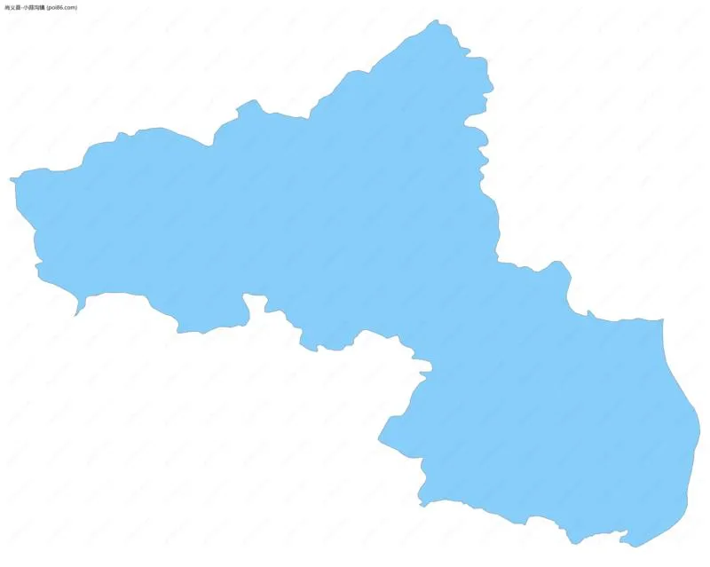 小蒜沟镇边界地图