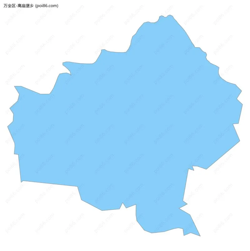 高庙堡乡边界地图