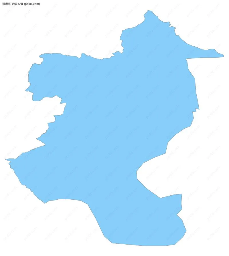 武家沟镇边界地图