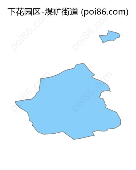 煤矿街道边界地图