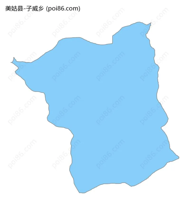 子威乡边界地图
