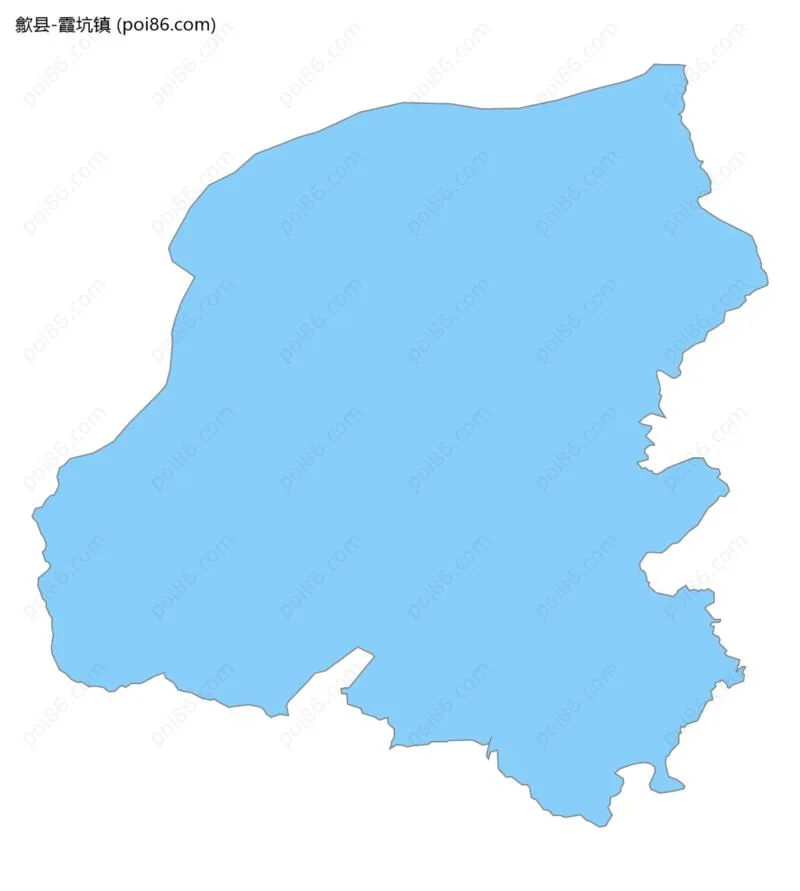 霞坑镇边界地图