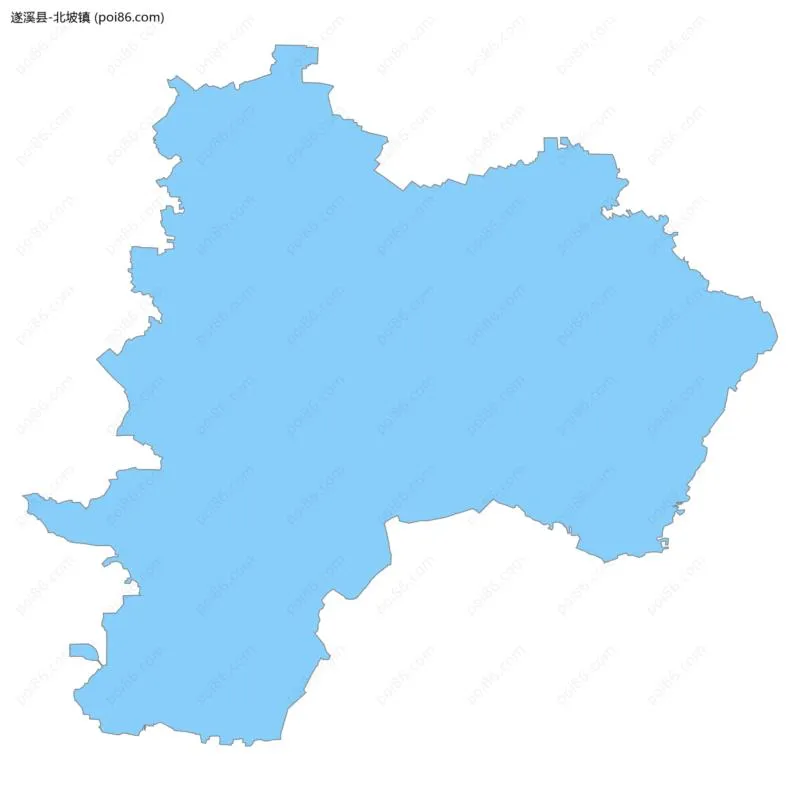 北坡镇边界地图