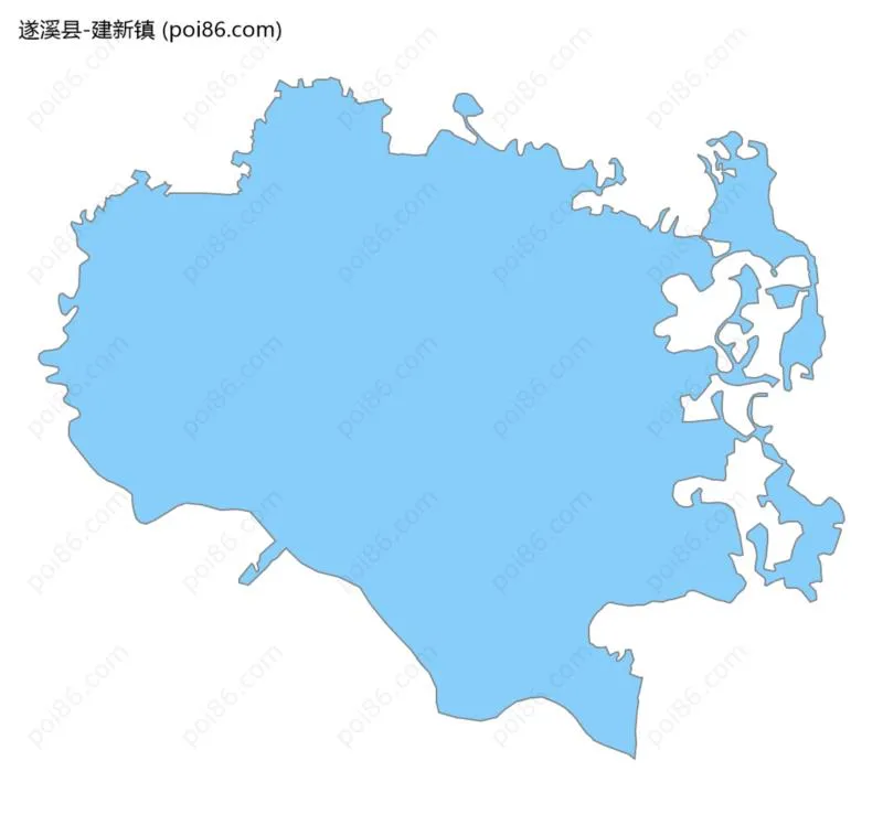 建新镇边界地图