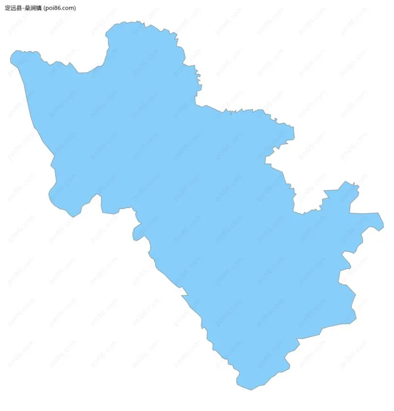 桑涧镇边界地图