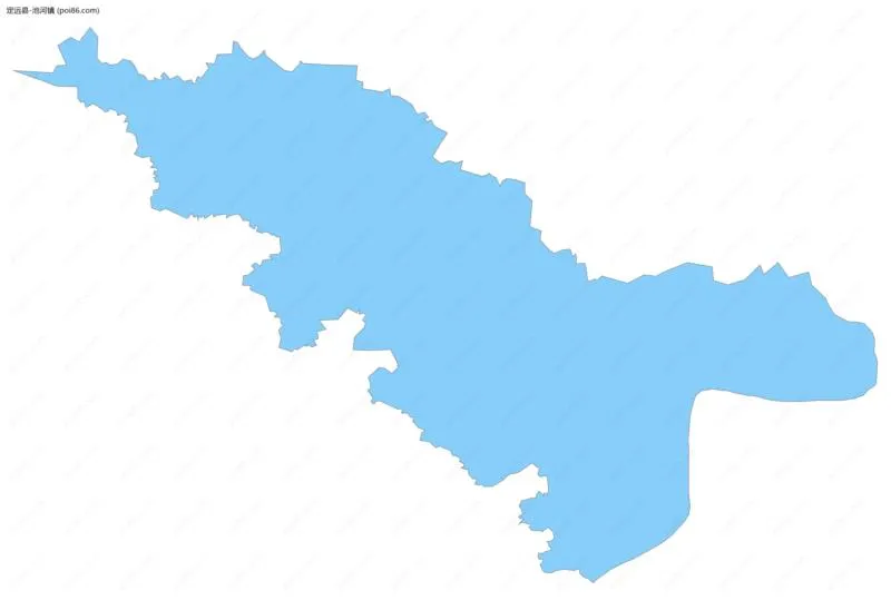 池河镇边界地图