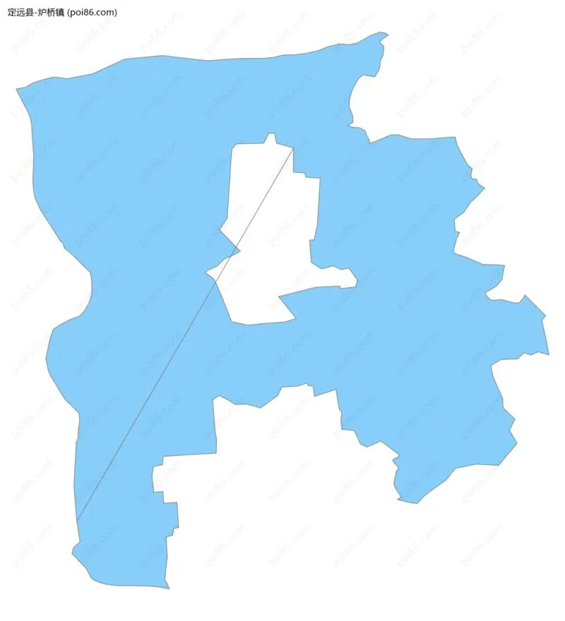 炉桥镇边界地图