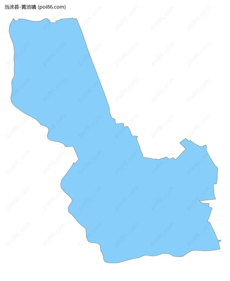 黄池镇边界地图