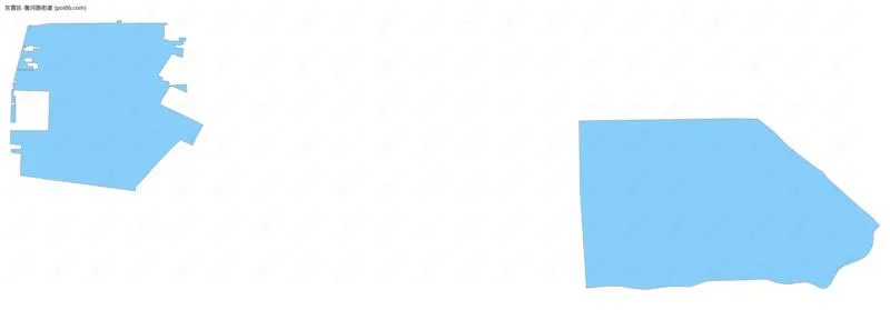 黄河路街道边界地图