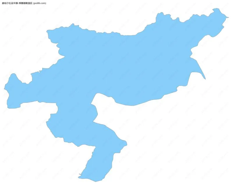 辉腾锡勒园区边界地图