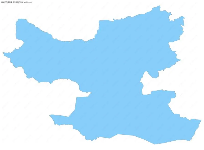 乌兰哈页苏木乡边界地图