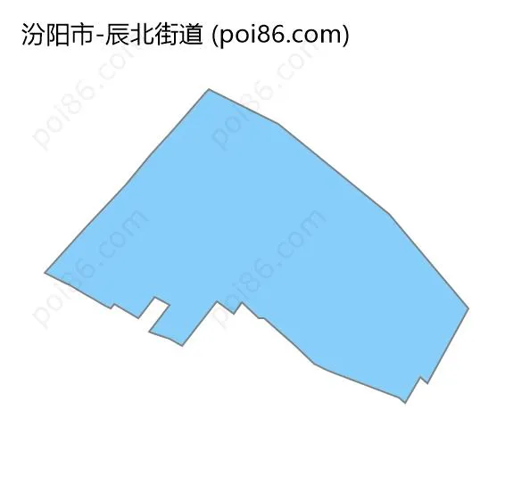 辰北街道边界地图