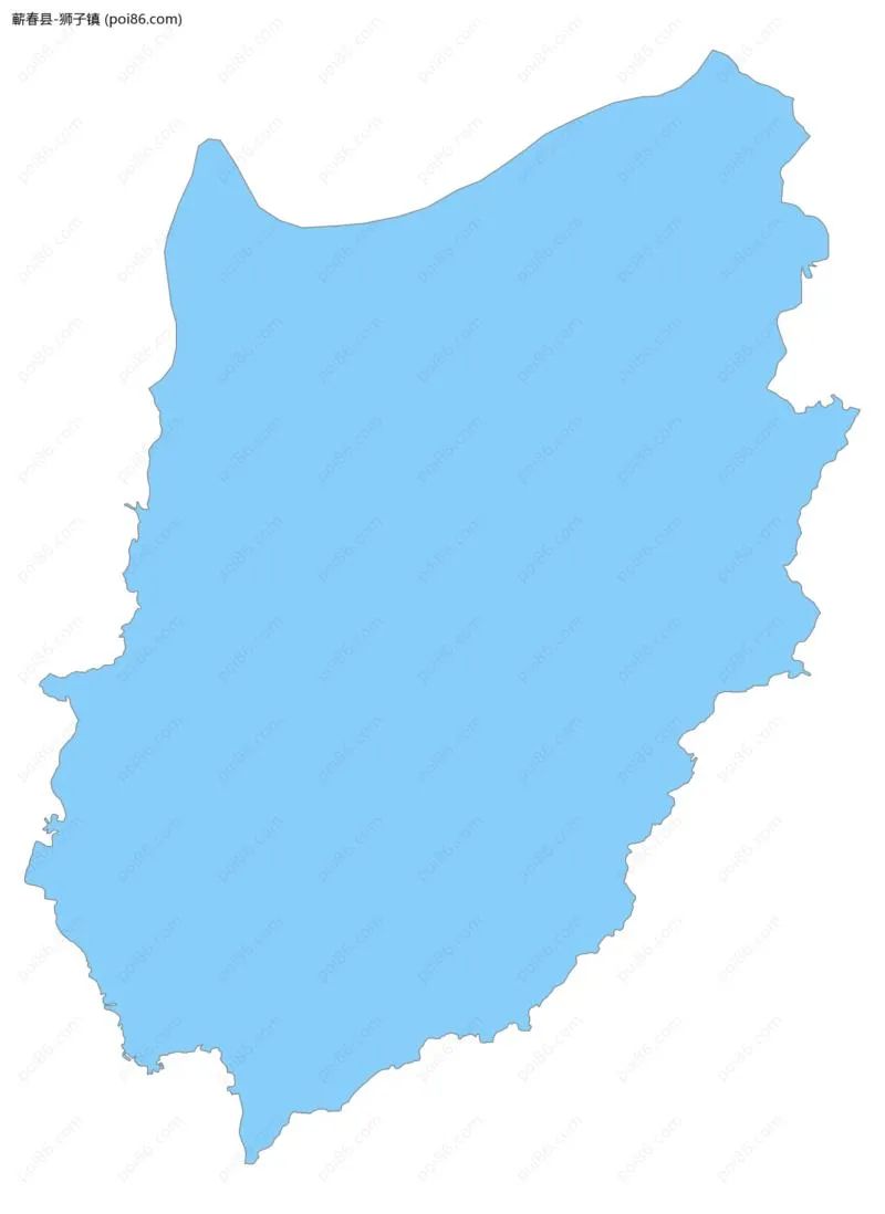 狮子镇边界地图