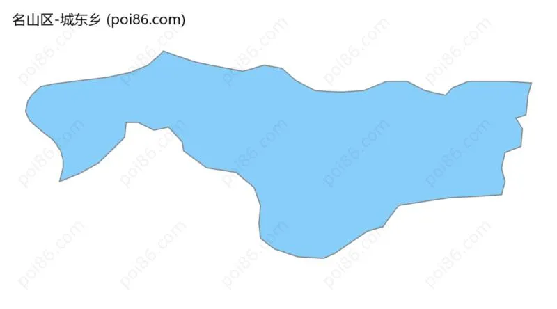城东乡边界地图