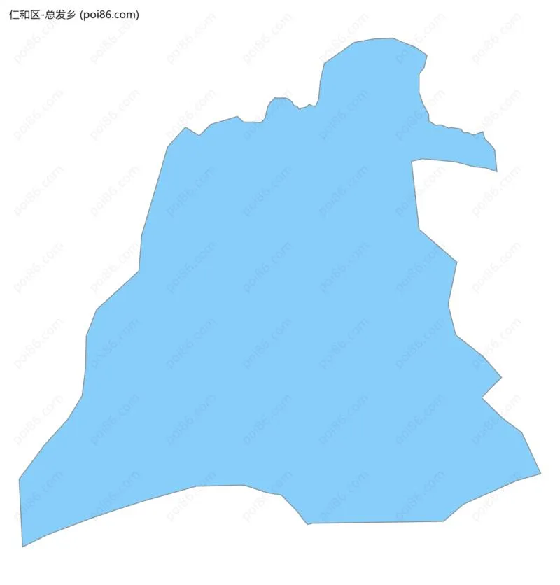 总发乡边界地图