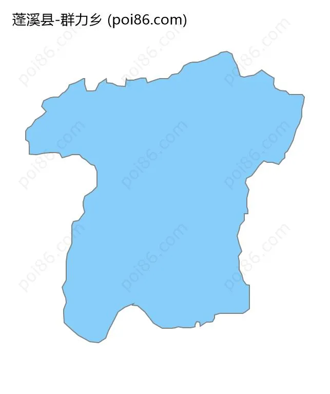 群力乡边界地图