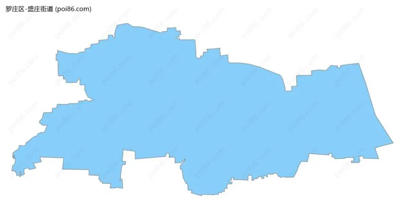 盛庄街道边界地图