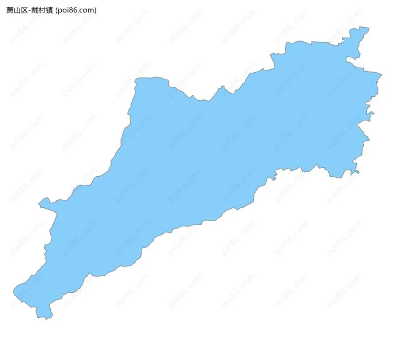 戴村镇边界地图