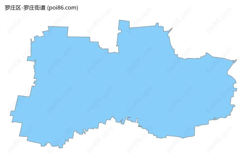 罗庄街道边界地图