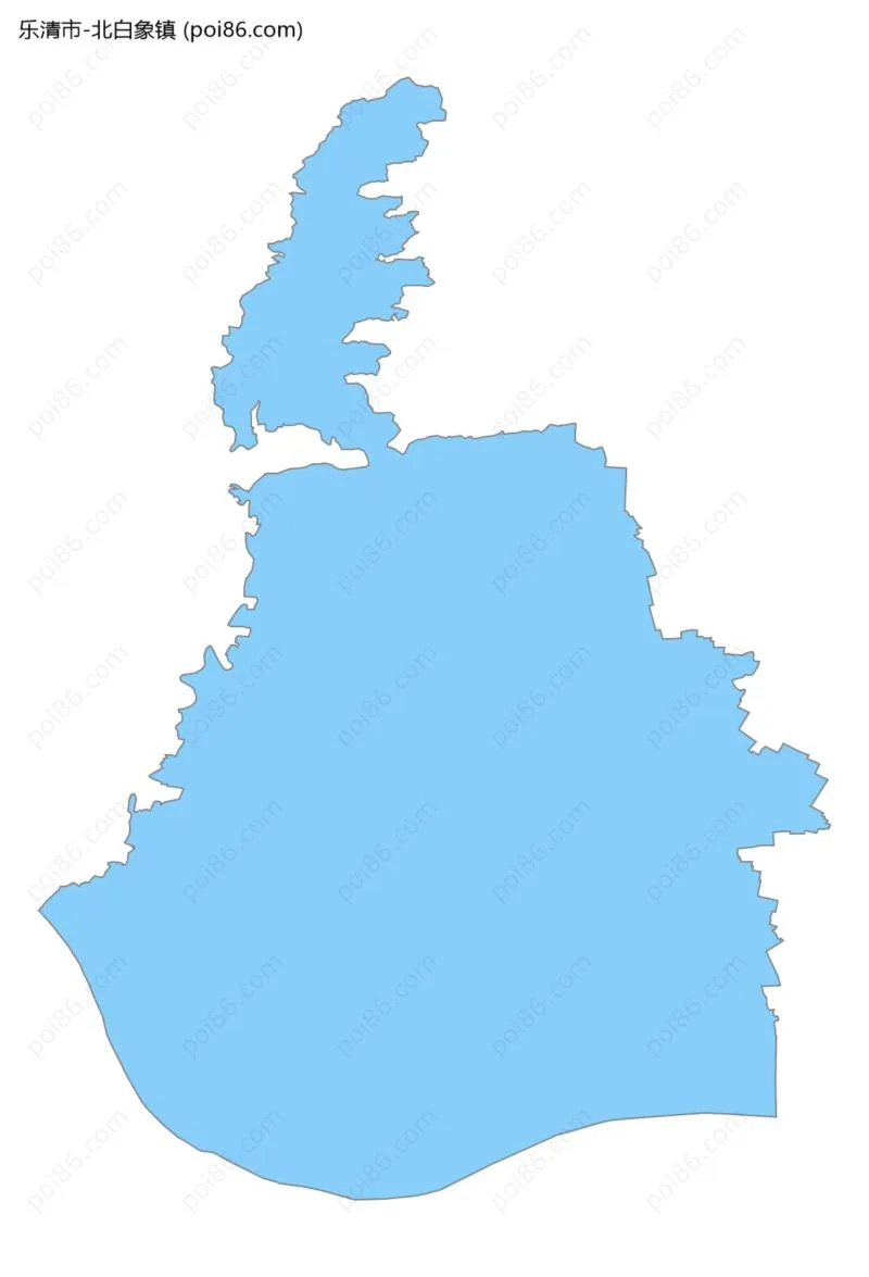 北白象镇边界地图