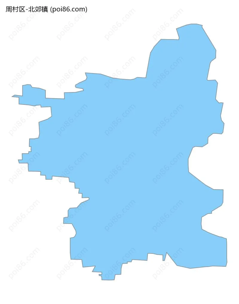 北郊镇边界地图