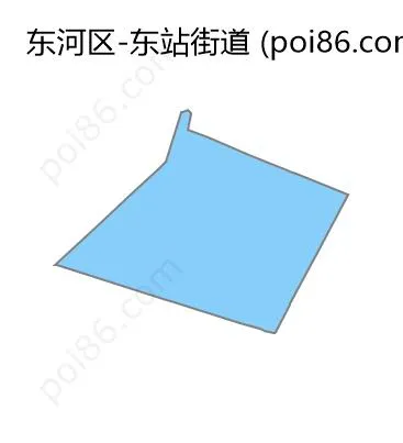 东站街道边界地图