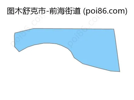 前海街道边界地图