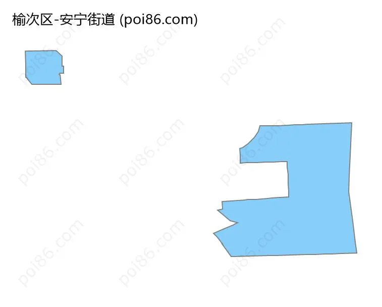 安宁街道边界地图