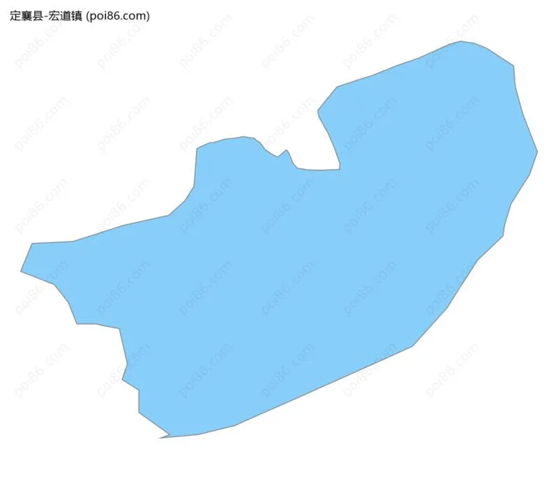 宏道镇边界地图