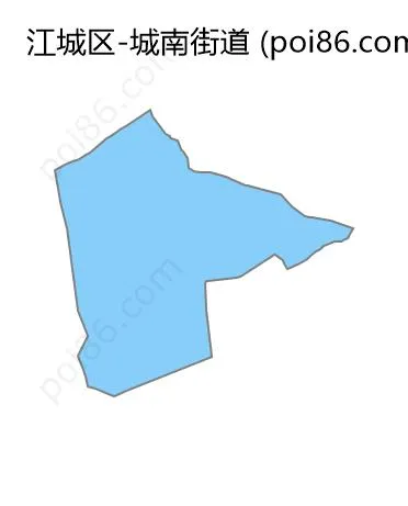 城南街道边界地图