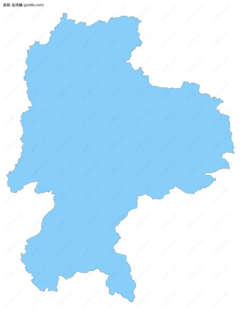 金鸡镇边界地图